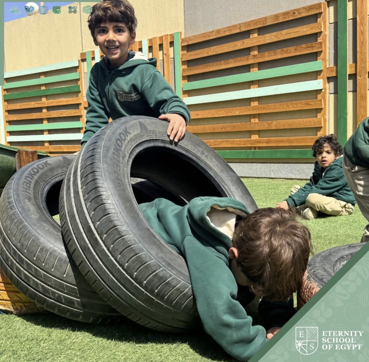 ESE students taking part in outdoor play